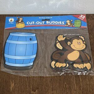 Carson Dellosa Cut Out Bulletin Board Monkeys and Barrels Teacher Classroom New